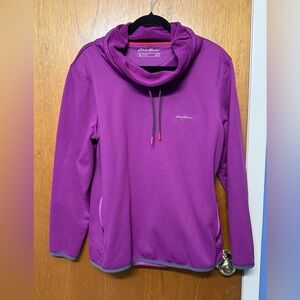 Eddie Bauer Bright Purple Fleece Pullover